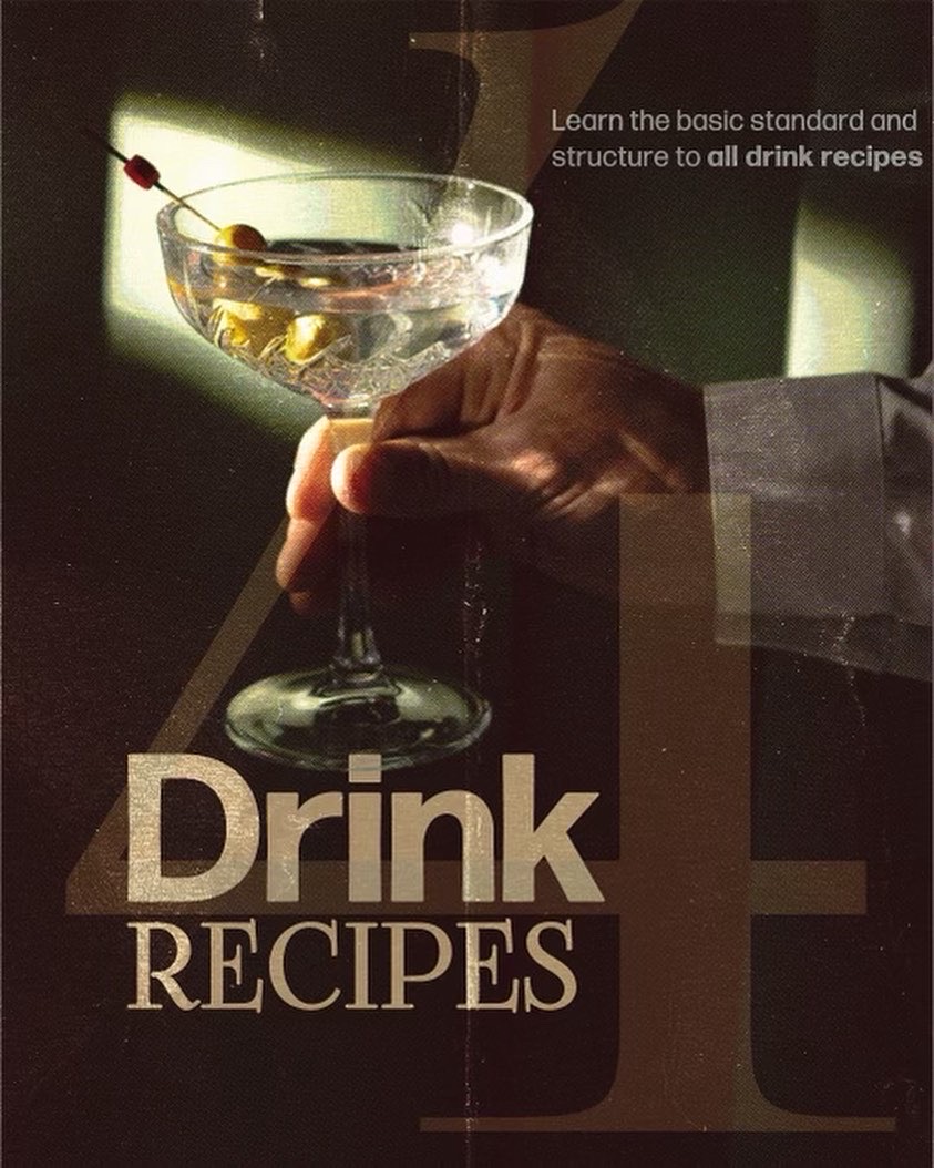 Mixology 101 — Chapter 04: Drink Recipes